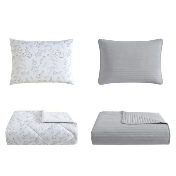 Jennifer Adams Reversible 6-piece Comforter Set, Ira, NWT - Picture 3 of 3